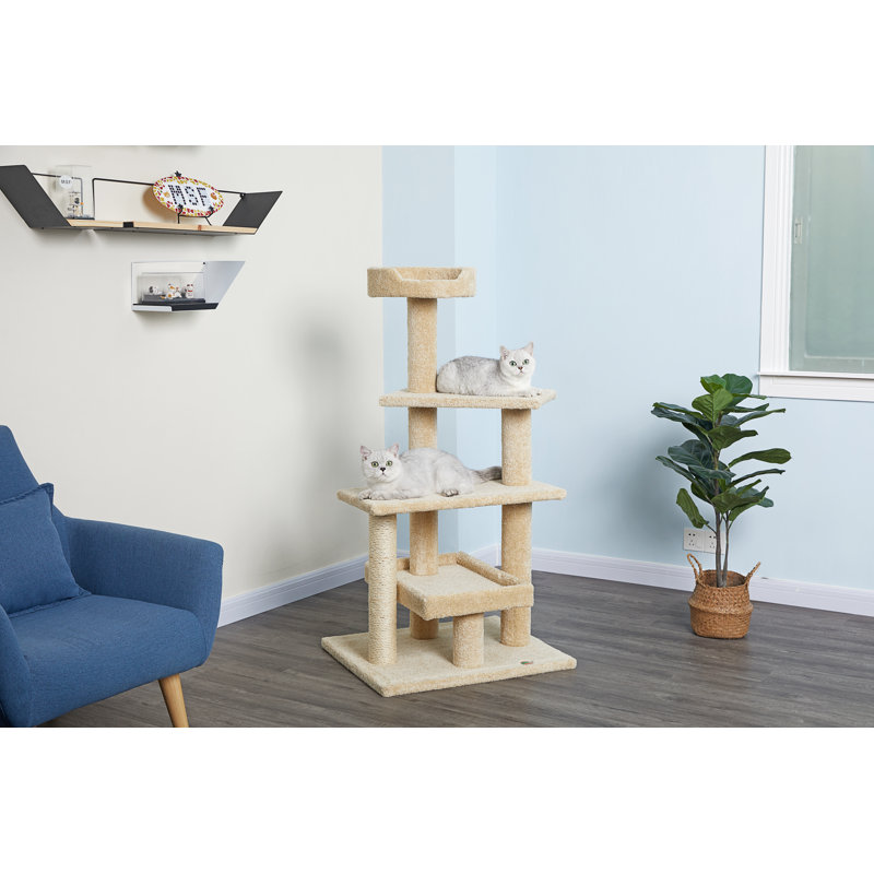 Go Pet Club Premium 44" Carpeted Cat Tree & Reviews Wayfair